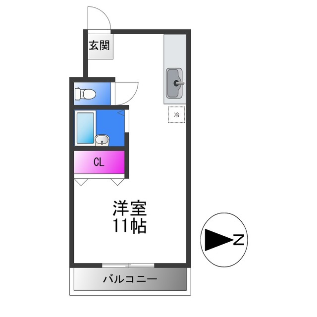 エスパス南巽の間取り