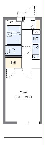 レオパレスクレシア柵町の間取り