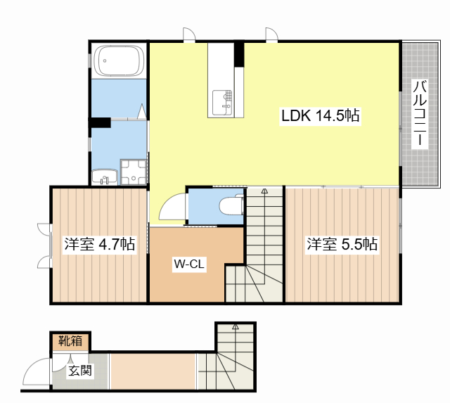 ＭＡＳＴ　ＣＯＵＲＴ　神照の間取り