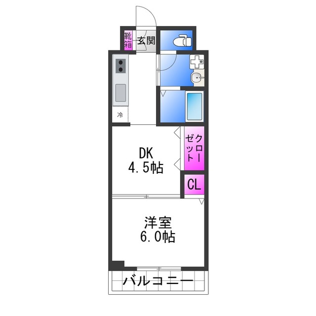 シャトー弁天弐番館の間取り