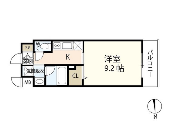 広島市南区宇品神田のマンションの間取り