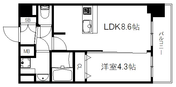 プレサンスTHE KYOTO彩美の間取り