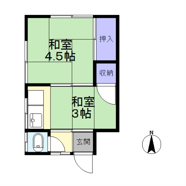 手塚荘の間取り