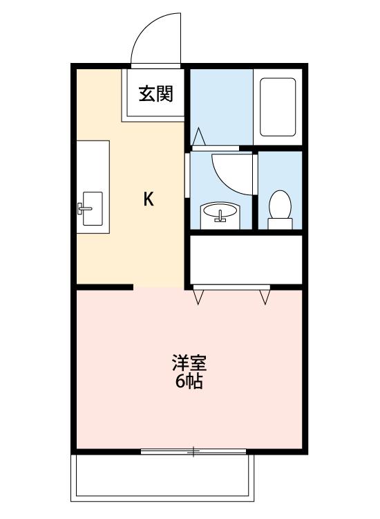 ハイツパインケープＢ棟の間取り