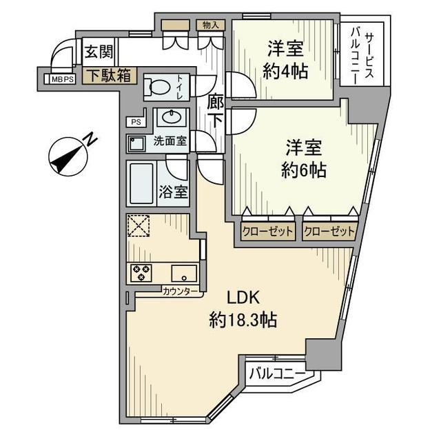 カテリーナ文京千駄木の間取り