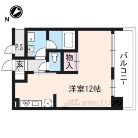 大津市打出浜のマンションの間取り