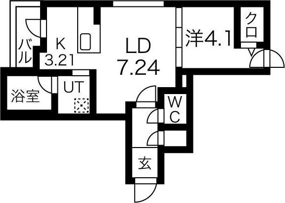 レスツオン北13の間取り