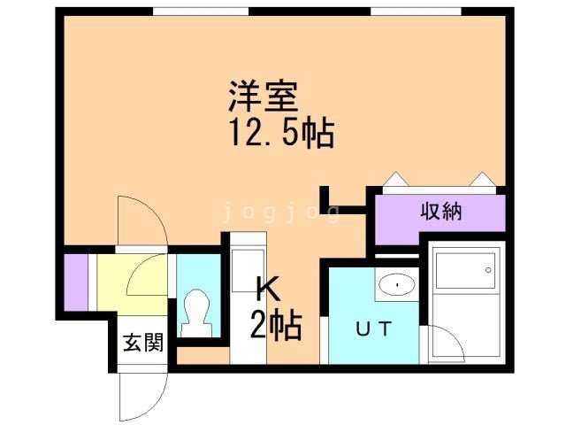 【札幌市豊平区月寒東二条のマンションの間取り】