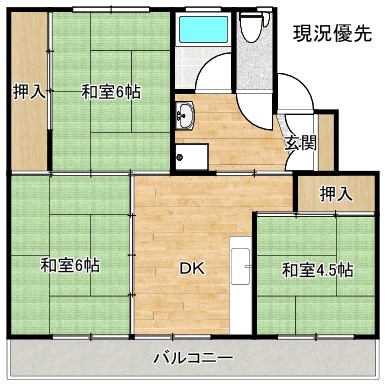 「ベタ踏み坂」もすぐそこ！『サンコーポラス江島I』の間取り