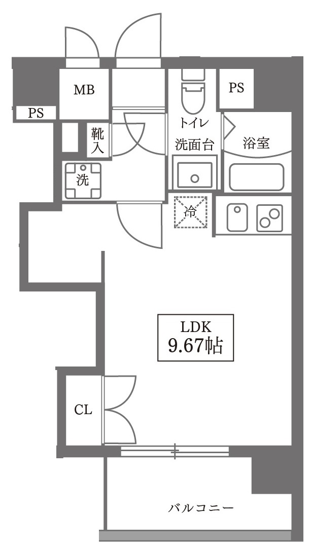 Pratique日本橋水天宮の間取り