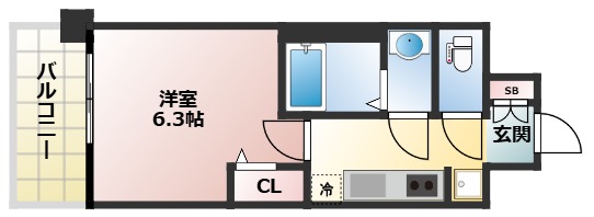 プレサンスTHE・KYOTO新町通の間取り