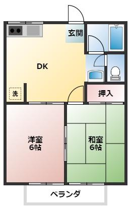 サンフラワー倉松Iの間取り