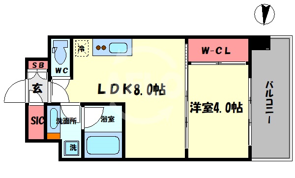 ブエナビスタ梅田ノースの間取り
