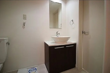 洗面設備　※写真は同じ建物の別部屋です