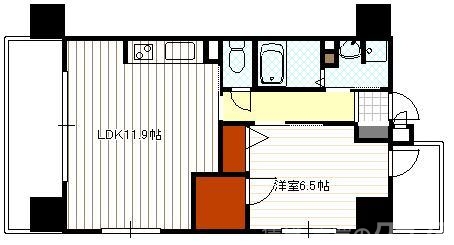 インベスト京都白川の間取り