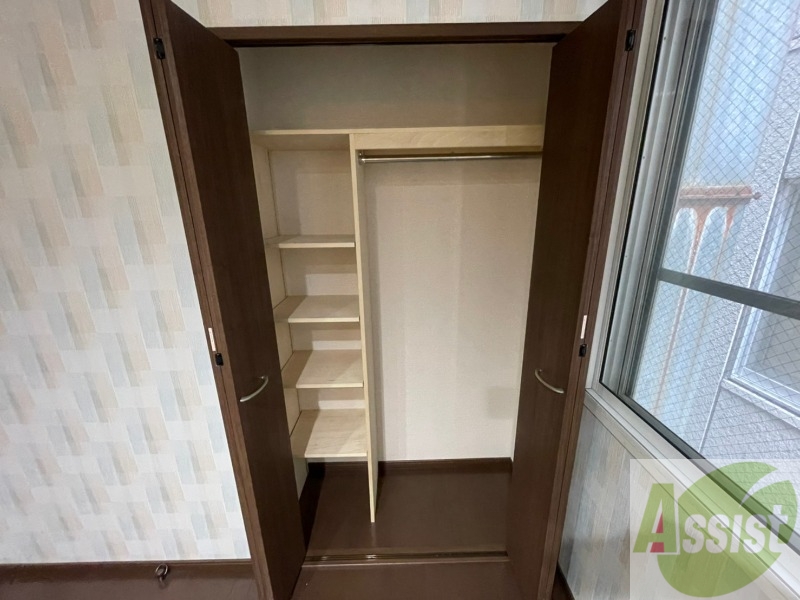 収納　洋室にはクローゼットがあるのですっきり片付きそうです。