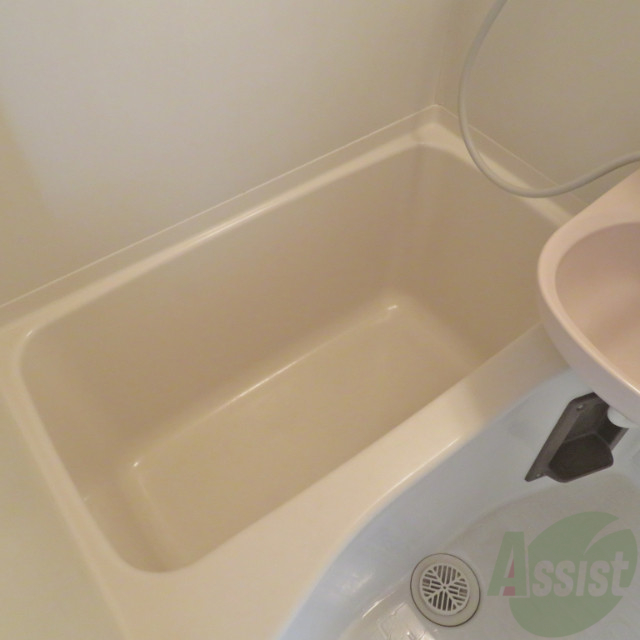 バス・シャワールーム　お風呂はこんな感じで十分な大きさがありますね。