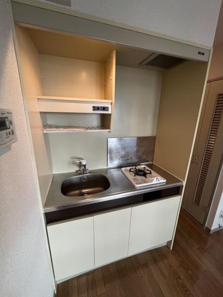 キッチン　1口ガスコンロのキッチン