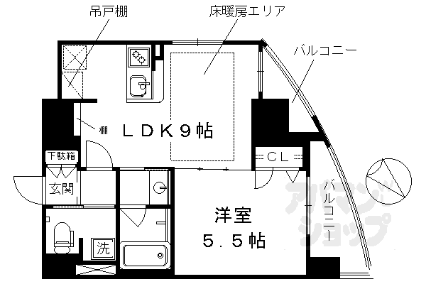 エステムプラザ京都河原町通IIレジデンシャルの間取り写真