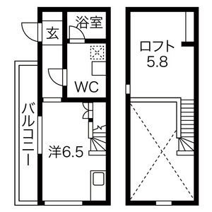 チェレスタ道徳の間取り写真