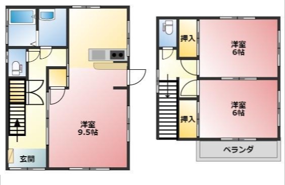 西若町S戸建の間取り写真