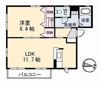 NEOクラレッドシティ B棟の間取り写真
