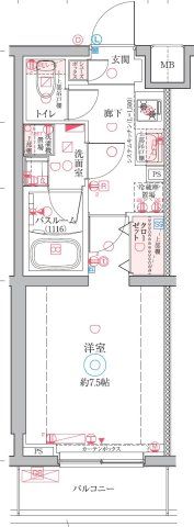 クレヴィスタ高砂の間取り写真