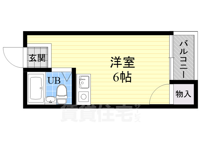 地下鉄四つ橋線 玉出駅 徒歩7分 5階建 築38年の間取り写真