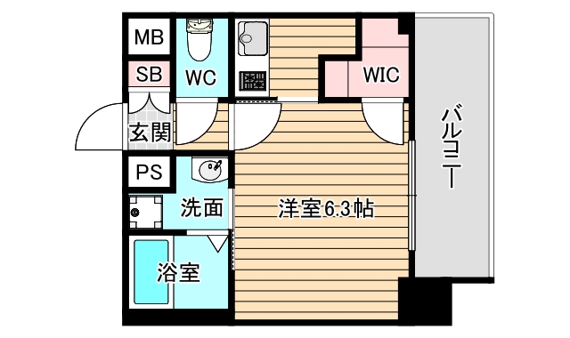 地下鉄千日前線 阿波座駅 徒歩9分 14階建 築12年の間取り写真
