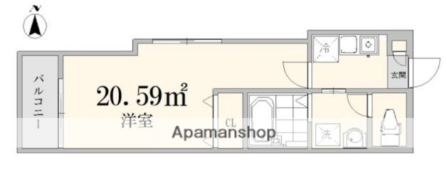 ＪＲ総武線 阿佐ケ谷駅 徒歩9分 3階建 築8年の間取り写真