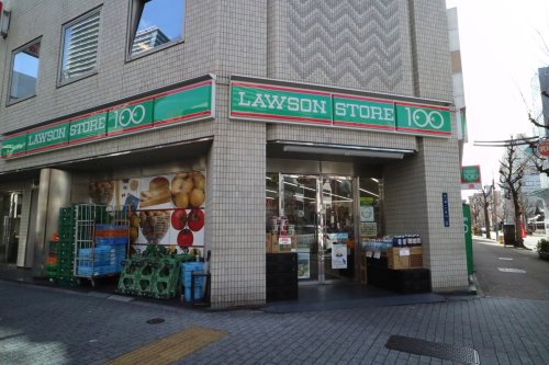 コンビニ　ローソンストア100 LS栄三蔵通店（コンビニ）まで128m