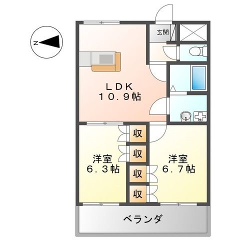 ガーデンプレイスの間取り写真