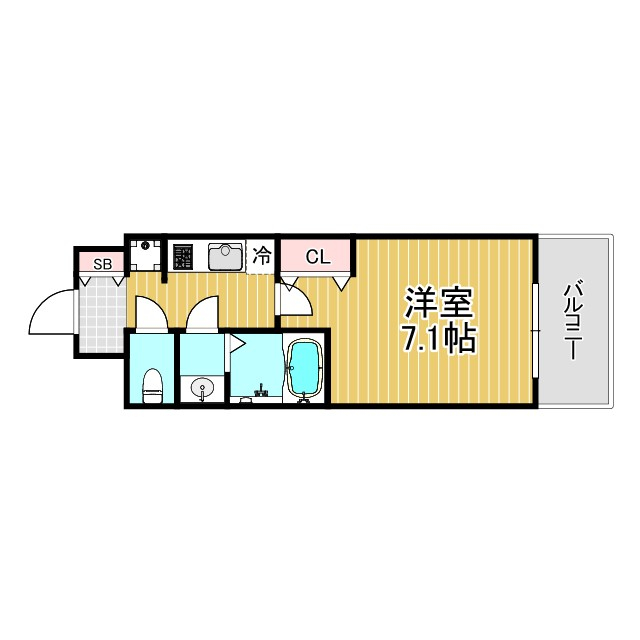 阪神本線 尼崎駅 徒歩12分 15階建 築5年の間取り写真