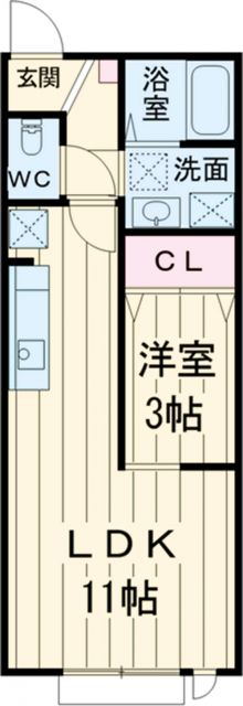 桜のある家の間取り写真