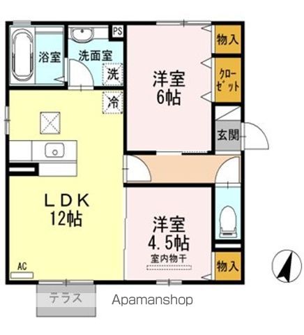ボヌール千田 A棟の間取り写真