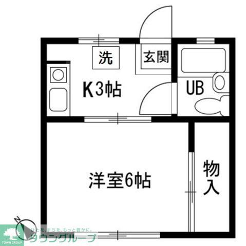 小田急江ノ島線 藤沢駅 徒歩6分 2階建 築36年の間取り写真