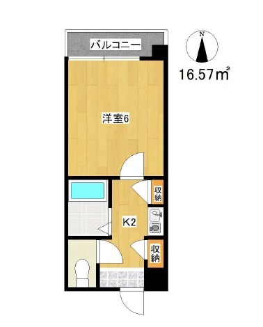 ＪＲ阪和線 杉本町駅 徒歩3分 4階建 築36年の間取り写真