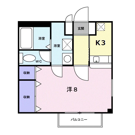 【アヴェニュー・馬越の間取り】