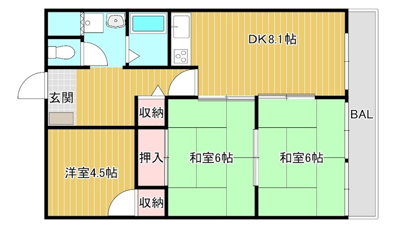 メゾンあおき IIの間取り