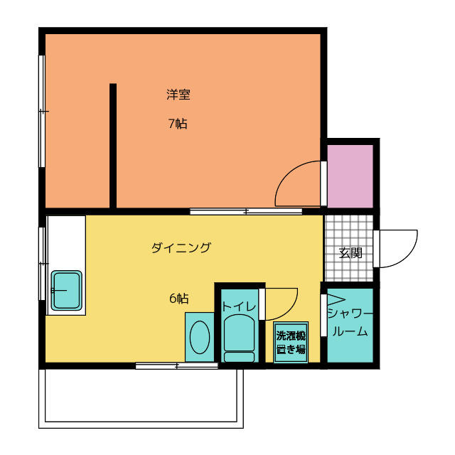 べるべーる高石神の間取り