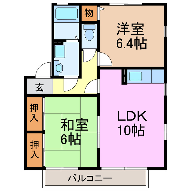 アヴェニール・スード B棟の間取り