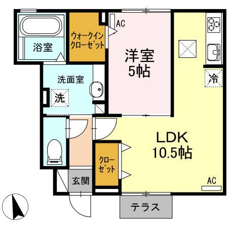 メゾンエスポワールの間取り