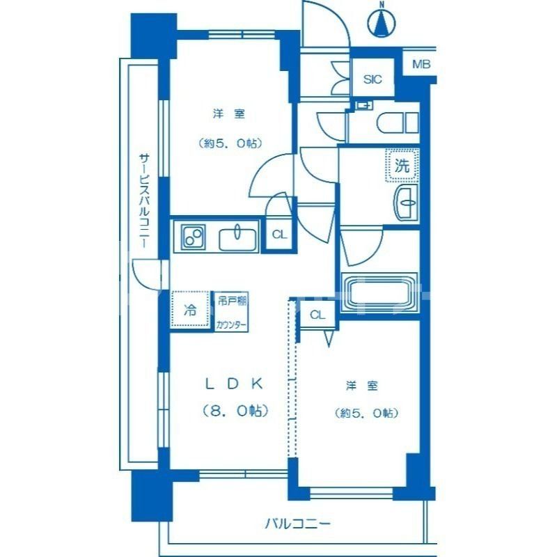 豊島区南池袋のマンションの間取り