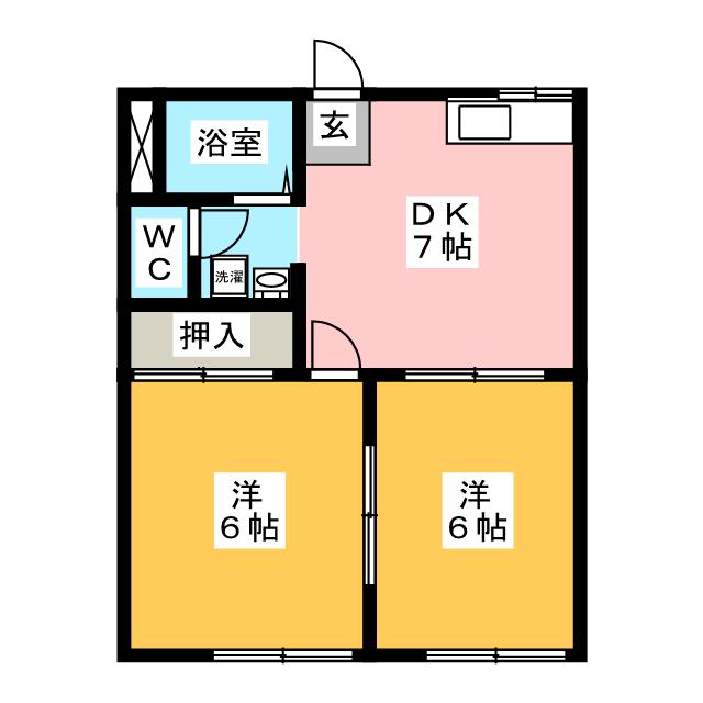 サンモール月の輪Ａの間取り