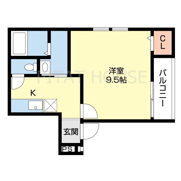 フジパレス和歌山駅南II番館の間取り