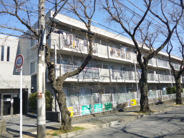 松戸市常盤平のマンションの建物外観