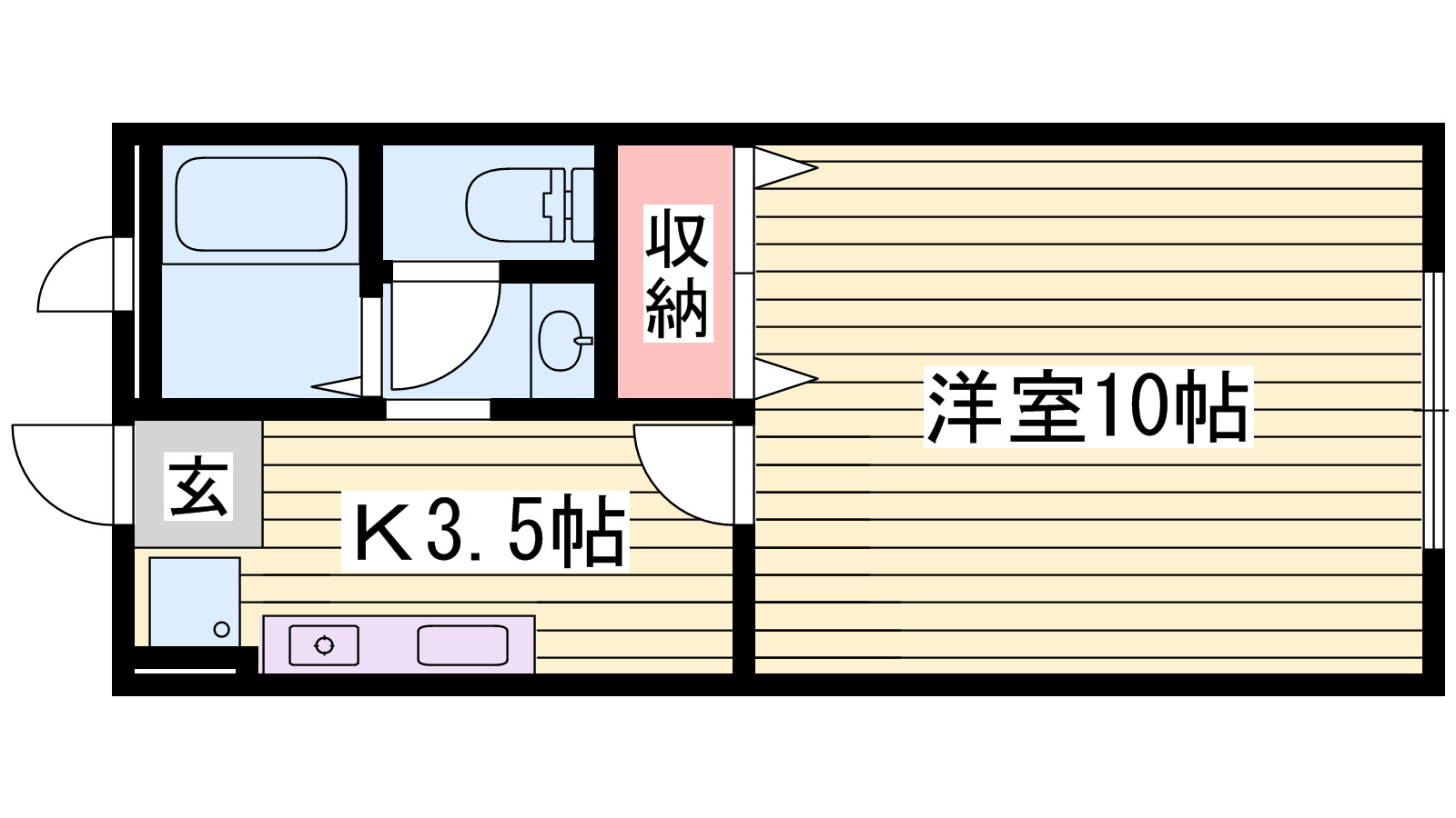 【ソレジオユニの間取り】