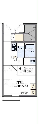 レオパレスコスモエステートＡの間取り