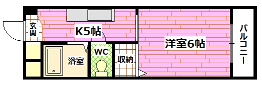 安芸郡府中町桃山のマンションの間取り