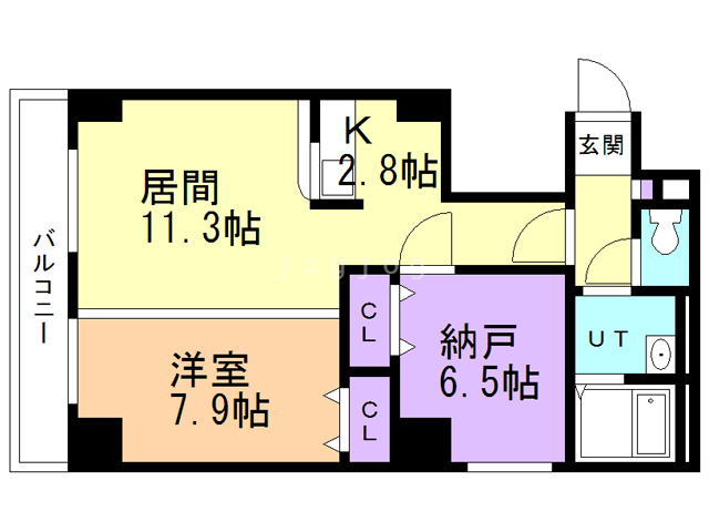 ヴァンクール南円山の間取り